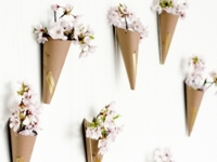 Oh So Very Pretty Flower Cone Wall Art